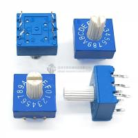 0-F rotary encoder switch with handle DIP switch 16-bit PCB encoder 8421C positive code 3:3 switch