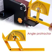 saiqun Protractor and Angle Finder Woodworking Measurement Tool 0° to 180° Woodworking Angle Ruler Plastic Protractor