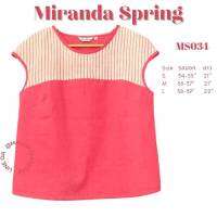 (SALE! เพิ่มของลดราคานะคะ) Miranda Spring ? เสื้อลินินแขนเลย ทรงคอกลม หลังเรียบ รุ่นฮิตของร้าน!