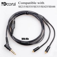 ♟┇◘ Boorui Upgrade Gold Plated MMCX Cable Detachable video Cable with mic for SE215 SE315 SE425 SE535 SE846 UE900 bass earphones