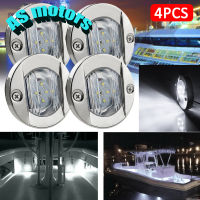 4ชิ้น6led ไฟ12โวลต์โคมไฟตู้ภายในเรือยอชท์ไฟติดตั้งท้องเรือสำหรับตกปลาบนดาดฟ้ากลางคืน