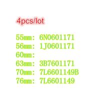 ฝาครอบดุมล้อ4ชิ้น/ล็อต55มม. 56มม. 60มม. 63มม. 65มม. 70มม. 76มม. VW ตราสัญลักษณ์รถฝาครอบดุมล้อสำหรับรถโฟล์คสวาเกน