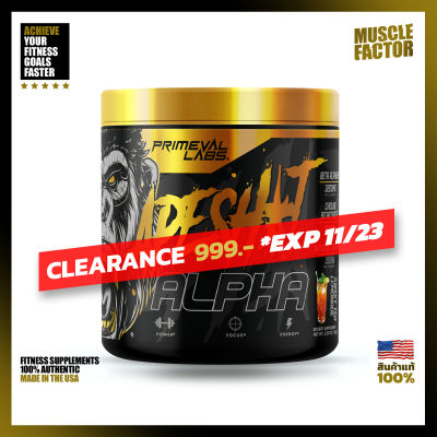 [CLEARANCE *EXP 11/23] Primeval Labs: APESH*T Alpha - 40 Servings , high energy pre-workout supplement [CLEARANCE *EXP 11/23]
