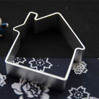 House Shaped Aluminium Mold Sugarcraft Cake Decorating Cookies Baking Pastry Cutter Mould Tool Christmas gingerbread house mold Bread Cake  Cookie Acc