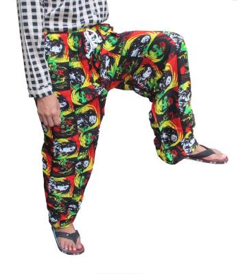 Comfortable to wear, Malay pants with eye-catching pattern, comfortable to wear, playing sports, traveling, bright color cotton fabric, elastic waistbandใส่สบายกางเกงบอบมาเล่ลายสดุดตา ใส่สบาย