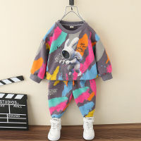 Boys Autumn Clothing Suit Bright Western Style Childrens Boys Korean Style Childrens Clothing Baby Autumn Clothes Sweater Autumn