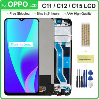 ต้นฉบับสำหรับ realme C11 RMX2185C12 RMX2189จอแสดงผล LCD Touch Screen Digitizer, สำหรับ realme C15จอแสดงผล, ที่มีกรอบ