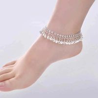 【CW】❦  Tassel Ankle Boho Gypsy Goth Hippie Anklet Feet Jewelry Payal Metallic