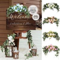 Artificial Wreath Door Threshold Flower DIY Wedding Home Living Room Party Pendant Wall Decor Christmas Garland