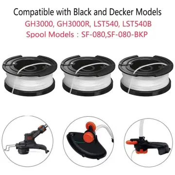 4pcs Spool Caps + 4pcs Springs Spare Parts Accessories Compatible With Black +decker Rc-100-p String Trimmers