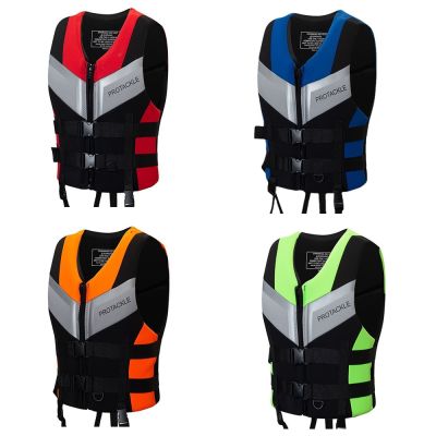 New Neoprene Life Jacket For Adults Buoyancy Drifting Safety Life Vest Safety Buckle Jackets Floating Foam for Surfing Sailboard  Life Jackets