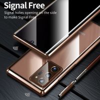 Anti-Peeping Case For Samsung Galaxy Note 20 S20 S21 S22 Ultra S8 S9 S10 Note 10 Plus Privacy Case Metal Bumper Glass Covers
