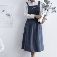 Nordic Simple Florist Apron Cotton Linen Gardening shops kitchen Aprons kitchen accessories maid dress delantal cocina Aprons