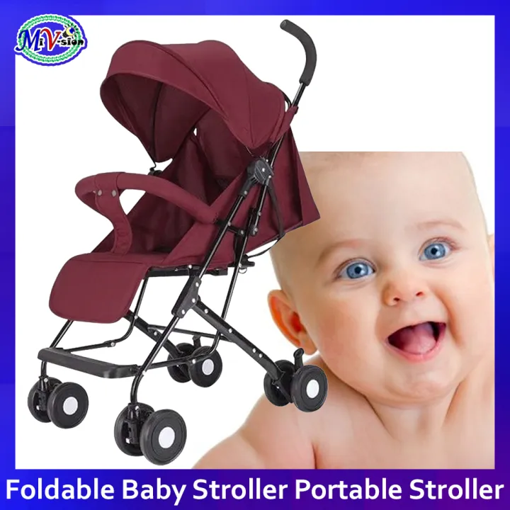 Baby Stroller Portable Toddler Newborn Wagon Multifunction Stroller Infant Trolley (No.006