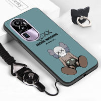 Casing Ponsel เคสสำหรับ OPPO Reno10 Pro + 5G OnePlus Nord 3 5G (แหวนใส่นิ้ว + เชือกเส้นเล็ก) เคสโทรศัพท์ป้องกัน TPU ยางซิลิโคนนิ่มกันกระแทกเคสมือถือด้านหลัง