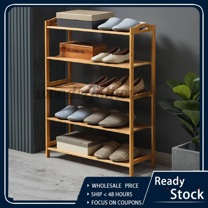 ZARA】3/4/5/6 Tier Shoe Rack Wood Bamboo Shelf Entryway Storage Simple Home  Furniture | Lazada PH