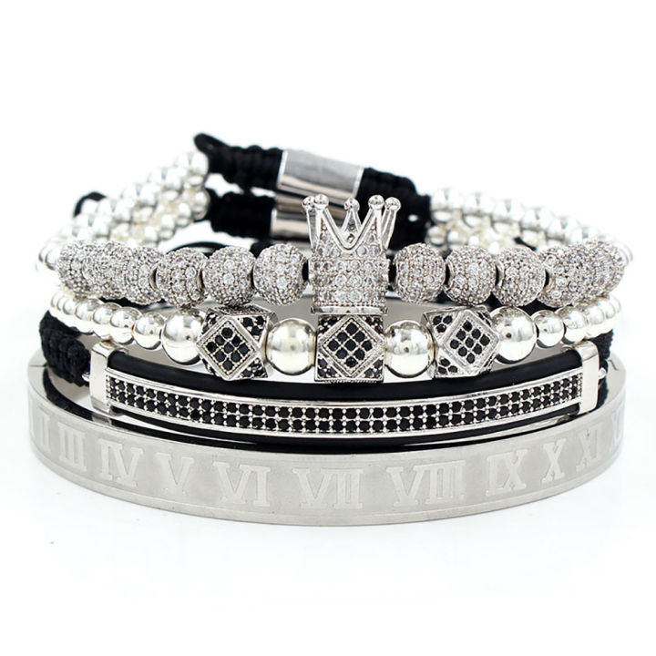 topgrillz-hip-hop-crown-cube-zirconia-punk-bracelet-stainless-steel-letter-bracelet-for-men-accessories-gift