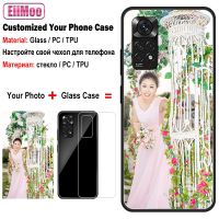 Custom Glass Cases For Xiaomi Redmi 9 9A 9C 8A Note 9S 4 5 6 7 8 9 8T 10 CC9E CC9 Pro Max Mi 10S 10i 5G Name Photo Leather Cover