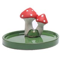 Mushroom Incense Holder, Handmade Ceramics Art Craft Ceramics Incense Burner Meditation Home Decor Accessories