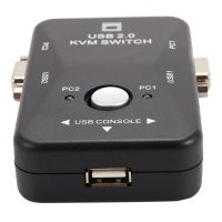 Usb Kvm Switch Switcher 2 Port Vga Svga Switch Box Usb 2.0 Mouse Keyboard 1920X1440 Switch Box