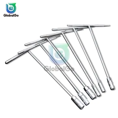 T-shaped Hand Tool Hex Socket Wrench 7mm 8mm 9mm 10mm 12mm 13mm 15mm 17mm Metric T-handle Wrench Extended T-Socket Wrench