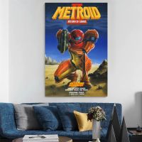 Metroid II Return of Samus Movie &amp; Video Game Poster Decorative Painting Canvas Wall Art Living Room Posters Bedroom Painting