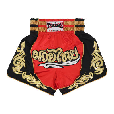 Mens Womens Boxer Shorts Embroidered Muay Thai Shorts Full Wrestling MMA Training Sanda Clothing Boxing Muay Thai