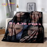 XZX180305  Girl Group Star Black Pink Kpop Soft Plush Blanket,flannel Blanket Throw Blanket for Living Room Bedroom Bed Sofa Picnic Cover