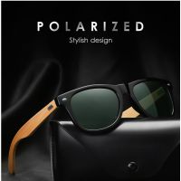 Brand Bamboo Leg Polarized Sunglasses men Classic Square goggle Fashion Retro Female sun glasses Oculos De Sol UV400