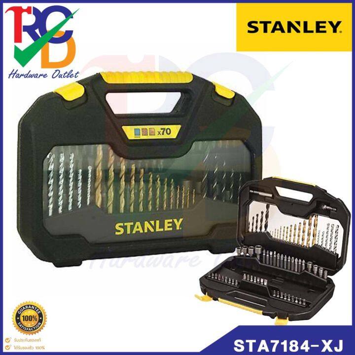 stanley-sta7184-xj-stanley-ชุดเครื่องมือ70ชิ้น-stanley-70-piece-titanium-drill-bit-set-sta7184-xj