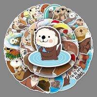 【LZ】ﺴ  Criativo DIY Cute Cartoon Stickers lontra Doodle mala capacete geladeira notebook brinquedo do presente das crianças 50 folhas