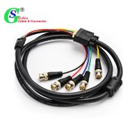 GuSou VGA DVI to RGBHV Component 5x BNC Breakout Video Adapter Cable DVI-I 24 5