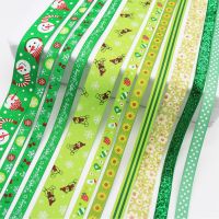 5 Meters Green Grosgrain Satin Velvet Ribbon Wedding Christmas Party Decoration Handmade Bow DIY 16 25 38 MM