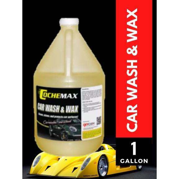 COCHEMAX CAR WASH and WAX 1 GALLON (Concentrated Foaming Shampoo with