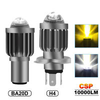 ไฟหน้ารถจักรยานยนต์ H4 BA20D H6 Super Bright 12โวลต์24โวลต์ LED สูง/ต่ำคาน Led หลอดไฟ10000LM ไฟตัดหมอก HD เลนส์รถจักรยานยนต์หลอดไฟหน้า