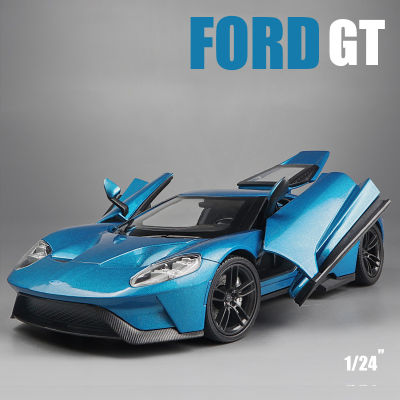 WELLY 1:24 Ford GT 2017 Supercar Alloy Car Diecasts &amp; Toy Vehicles Car Model Miniature Scale Model Car Toys For Children