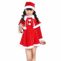 Crazy Sale Christmas Costumes Classic Clothes Santa Claus Clothes D Type For Girl