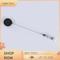 Lokei 1PC Retractable Reel recoil Badge lanyard ชื่อแท็กคีย์การ์ดผู้ถือเข็มขัดคลิปโปร่งใส