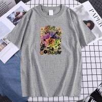 Jojos Bizarre Adventure Printing Mens Tshirts Soft Tshirts Loose Clothing Comfortable T Shirts Man