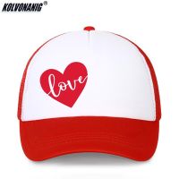 2021 Summer New Unisex Valentines Day Baseball Hats Be My Love Graphic Printed Trucker Caps for Men Women Snapback Mesh Cap