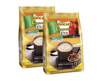 INDOCAFE Cappucino 3in1 Instant Coffee อินโดคาเฟ่ คาปูชิโน่ กาแฟอินโด 25ก.x 15ซอง (2ถุง)