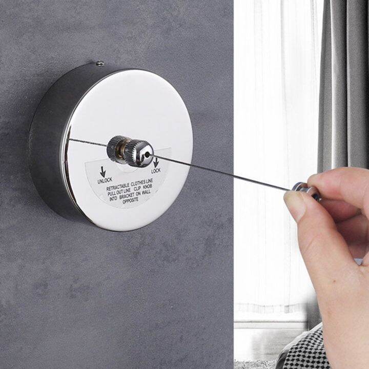 Retractable Clothesline Stainless Steel Shower Clothesline and 9.2ft