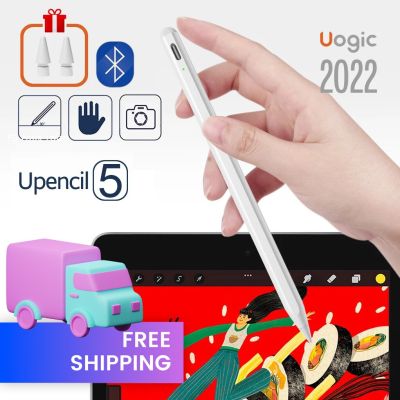 2022ปากกาเขียนเปลือกตาบลูทูธ Uogic สำหรับ Ipad พร้อมสไตลัสปฏิเสธฝ่ามือสำหรับ Ipad 9 8 7 10.2 Ipad Pro 11/12.9 Ipad Mini Air 3 4 10.9