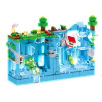 500PCS+ Undersea City Shadow City My Building Blocks World Children Christmas Gifts Model DIY Toys Light MOC Boys Kids