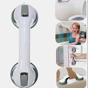 1pc Bathroom Suction Cup Grab Rack, Anti-slip Safety Handle For