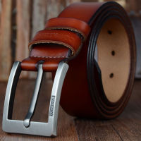 เข็มขัดหนังแท้  Genuine Leather Belt  เข็มขัดผู้ชายสไตล์วินเทจ เข็มขัดผู้ชายหนังแท้ เข็มขัดผู้ชายหนังวัวแท้ 100%  เข็มขัดหนังวัว