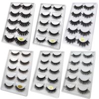 5 Pairs 3d mink eyelashes dramatic 3d lashes natural false eyelashes volume eyelash extension maquillaje mink cilio makeup tools