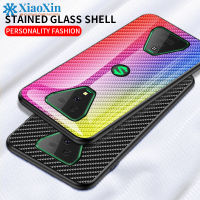 XiaoXin เหมาะสำหรับ Xiaomi Black Shark 3 Carbon Fiber Pattern Glass Case เคสโทรศัพท์มือถือ