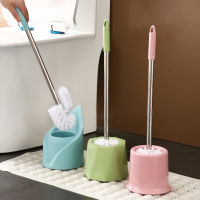 Cute Silicone Toilet Brush Cleaner Long Handle Design Curved Premium Toilet Brush Holder Wc Bors Toilet Accessories JW50MTS