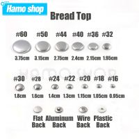 100pcs Sets/lot #16-60 DIY Handmade Fabric buttons Bread Shape Round Fabric Covered Button Cloth Metal 4 Back Cover Buttons Haberdashery